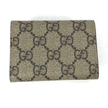 GUCCI Trifold wallet 681704 GG Supreme Canvas beige BALENCIAGA Balenciaga collaboration Paper mini wallet unisex(Unisex) Used Authentic